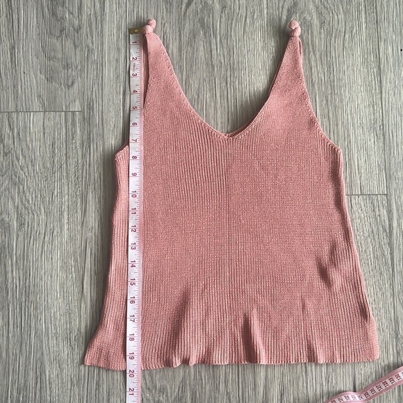 Forever 21 Mauve Knit Knotted Tank Size S - Picture 3 of 6